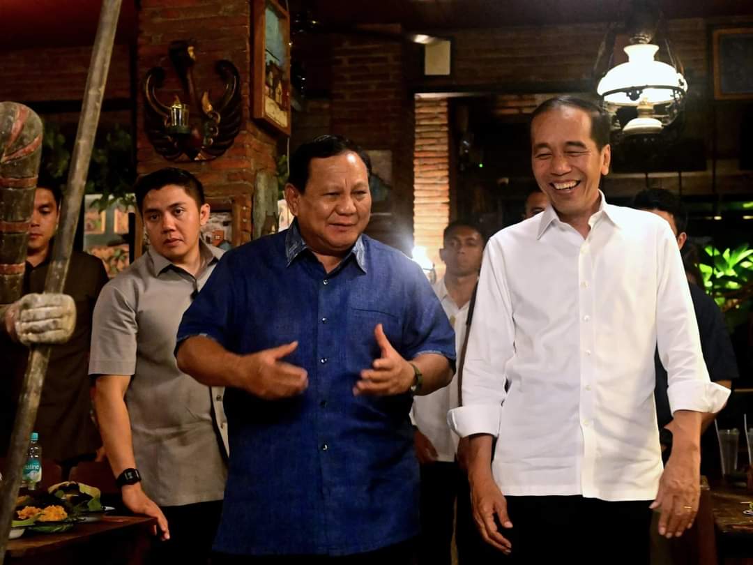Dok. Prabowo Subianto dan Jokowi mendukung pasangan calon yang diusung oleh Koalisi Indonesia Maju di Jakarta dan Jawa Tengah/Joko Widodo